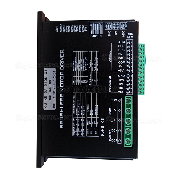 OUKEDA OUKEDA30BL 3 Phase Brushless DC Motor Driver Controller 24-48V 30A
